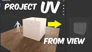 Project UV from View in blender