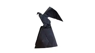 ORIGAMI HAWK ON A ROCK 🦅 (Seiji Nishikawa)