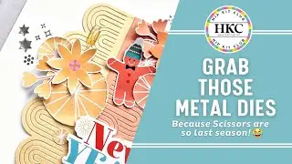 Using Metal Dies to Create a Background | December 2024 Hip Kits L ...