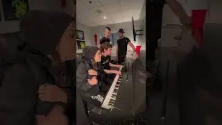 When there’s a piano in the dressing room… should we put this on our next record?