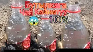 Талаа жеринде Бутылкага чай кайнатуу 100%😱