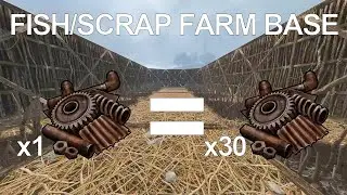 Rust - How To Build Fish Scrap Farm Base 2022 (x30 scrap profit)
