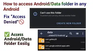 How to fix “Access Denied” in Android/data Folder using Z Archiver || No Root