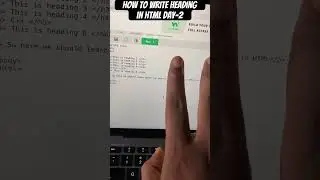 How to write heading in HTML Day-2 🧑‍💻👩‍💻| #frontenddevelopment | in Bengali