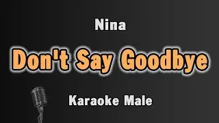 Don't Say Goodbye Karaoke | Nina | Male Key