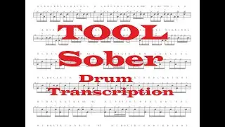 TOOL - Sober | Drum Transcription | Drum Sheet Music | PDF
