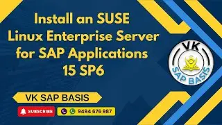 Install an SUSE Linux Enterprise Server for SAP Applications 15 SP6