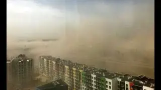 Песчаная буря и аномальное тепло накрыли Киев и Москву