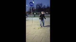Telewizja Narodowa pod pomnikiem Romana Dmowskiego - 11.11.2021 - Plac na Rozdrożu