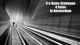 Street Photography:  4 U-Bahn-Stationen 4 Fotos in Amsterdam