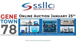 Online Event: Genetown 78 Lab Equipment Auction