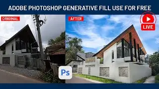 photoshop generative Ai fill  | free Download | live photo editing #tashvirwala