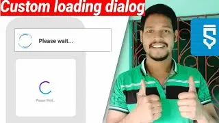 loading dialog & custom loading dialog Activity project in sketchware 