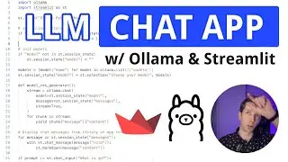 LLM Chat App in Python w/ Ollama-py and Streamlit