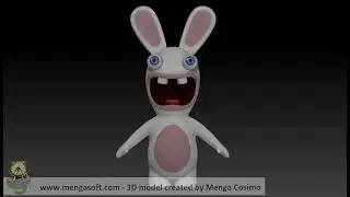 Rabbids - 3D Model made in ZBrush