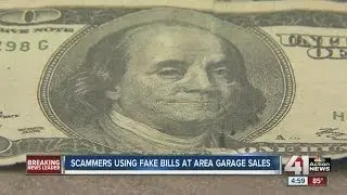 Scammers using fake bill at area garage sales