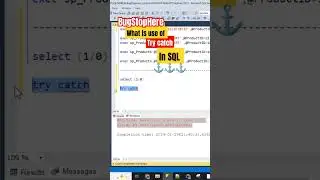 👉how to handle the run time error in SQL 