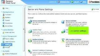 How to change the server's hostname and other settings in Plesk