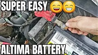 1998 2001 Nissan Altima Battery Replace How to Dead Battery No Start Change Remove Install 2000 1999