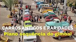CARROS ANTIGOS -- PLANO SEQUÊNCIA FEITO COM GIMBAL MOZA AIR CROSS 2