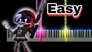 MURDER DRONES Credits Theme (Easy Piano Tutorial)