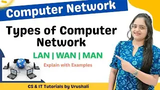CN 1 : Types of Computer Networks | PAN LAN MAN WAN with Examples