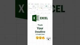 Track your deadline in Google sheet | #google #googlesheets #accounting #excel #shortcut #reels #win