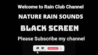 RAIN with Thunderstorm Sound BLACK- SCREEN | Sleep with RAIN & Thunder Sounds 2023 @RainClub