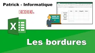 Tuto Excel 2019 - Les bordures