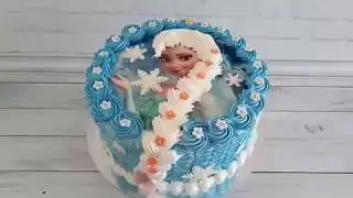 Кремовый торт Эльза.Cream cake Elsa.