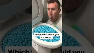 Eating JUNK FOOD out of the Toilet
