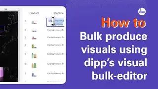 Using visual batch editor to bulk-produce visuals