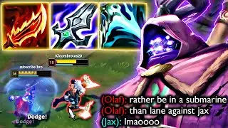 YOU DON'T WANT TO LANE AGAINST THIS JAX... (MAX ON.HIT BUILD)
