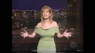 Kathie Lee Gifford subs for Letterman Opening monlogue and original song Part 1