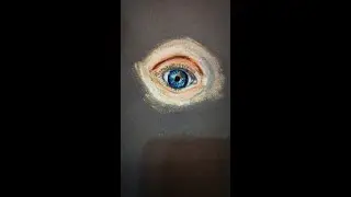 EYE DRAWING LESSON DRY PASTEL УРОК РИСОВАНИЯ ГЛАЗ СУХАЯ ПАСТЕЛЬ