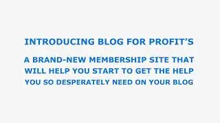 Blog for profit software