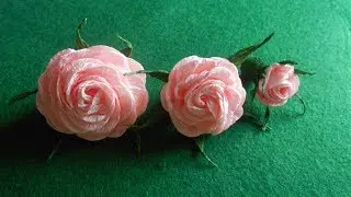 Roses from corrugated paper easy and simple