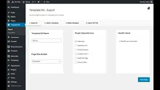 Envato Template Kit Export for Elementor