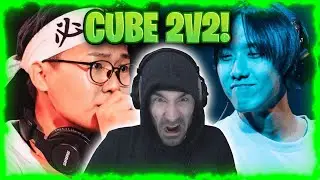 REACTING TO CUBE 2V2 BATTLES! (TARO vs YAMASOU + HIRA vs MAHIRO)