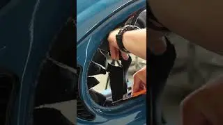 JBugs - Headliner Installation - Quarter to Rear Window Material Installation