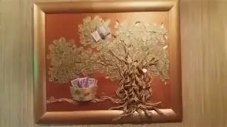 Денежное дерево с ковшом изобилия 60*50