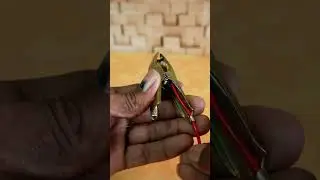 How to quickly and securely connect the crocodile clip to the wire #shorts