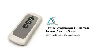 AKIA Screens How to Synchronize RF Remote to Your Electric Screen   ZZ Type Motorize Screen Series
