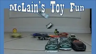 McLain Smashes Hot Wheel & Matchbox Cars #toys #crash #slowmotion