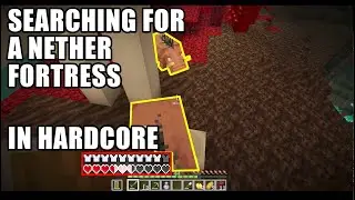 Fighting Hoglins Traveling Through the Nether - Minecraft Hardcore 1.19.2