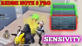 Redmi Note 8 Pro PUBG MOBILE | HANDCAM | BEST SENSIVITY! 5 Finger + Full Gyro | FRAGMOVIE