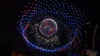 Texas eclipse festival drone show