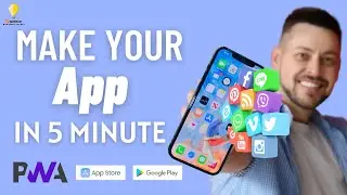 How To Make A Mobile App Without Coding | Progressive Web App | iBlueApp 