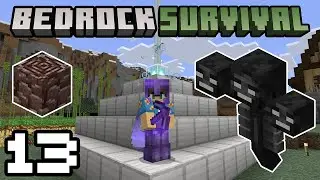 Bedrock Survival 13 Wither, Beacon, & Netherite!