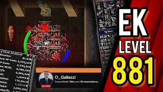 ek lvl 881 na hunt 6kk ex/hr 🔥🔥 #tibia #tibiacast